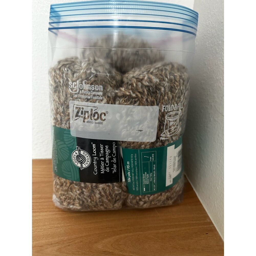 Loops & Threads Country Loom Acrylic Yarn in Shale Lot#1207 305248 NWT